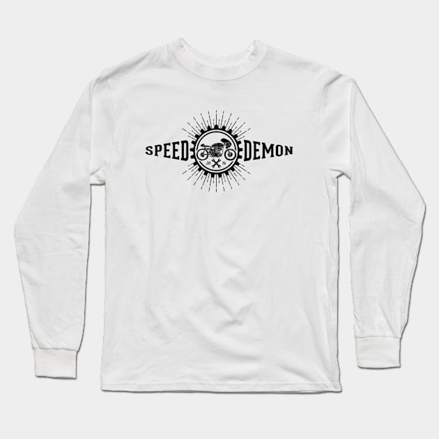 Motorcycle Series: Speed Demon Long Sleeve T-Shirt by Jarecrow 